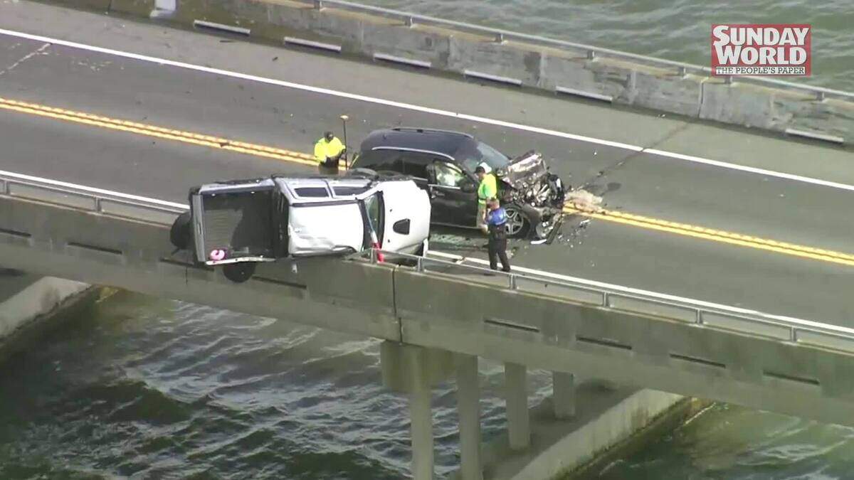 Passing Samaritan dives into the sea to rescue child after horror car ...