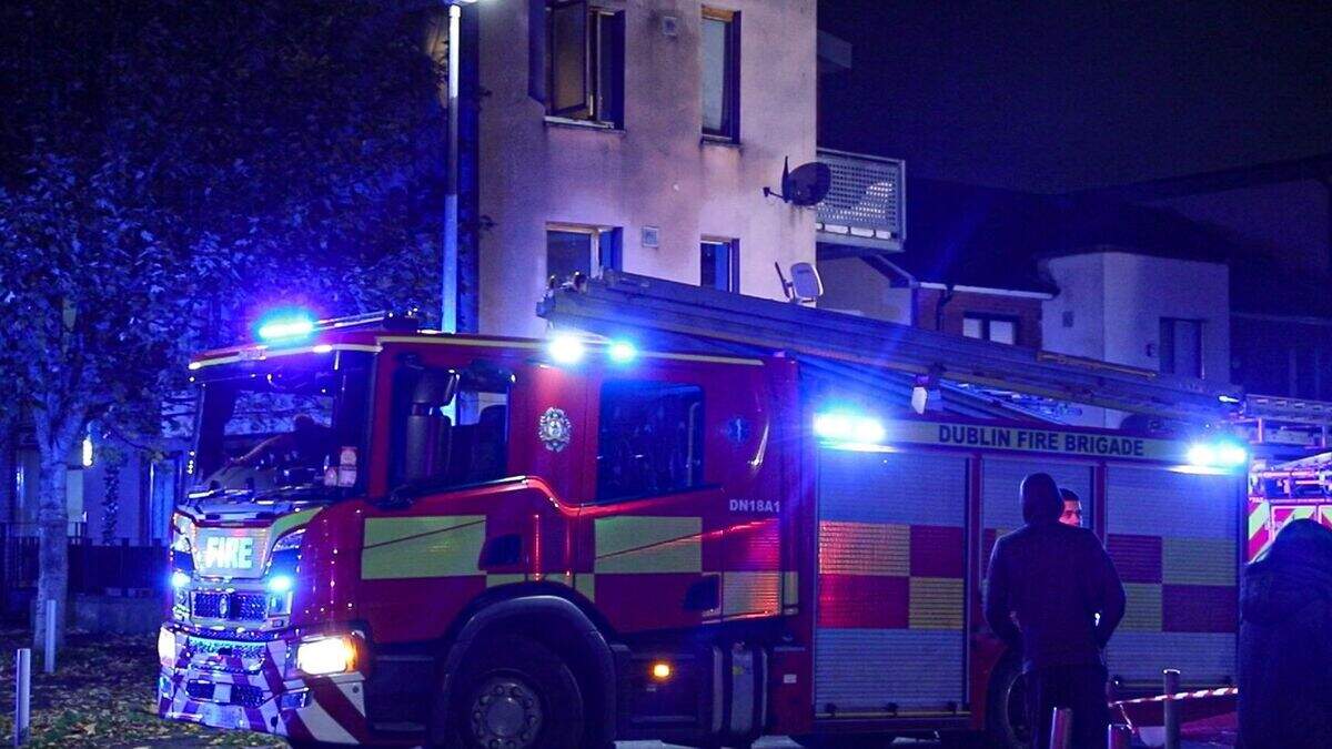 Six people evacuated after fire breaks out at apartment complex in ...
