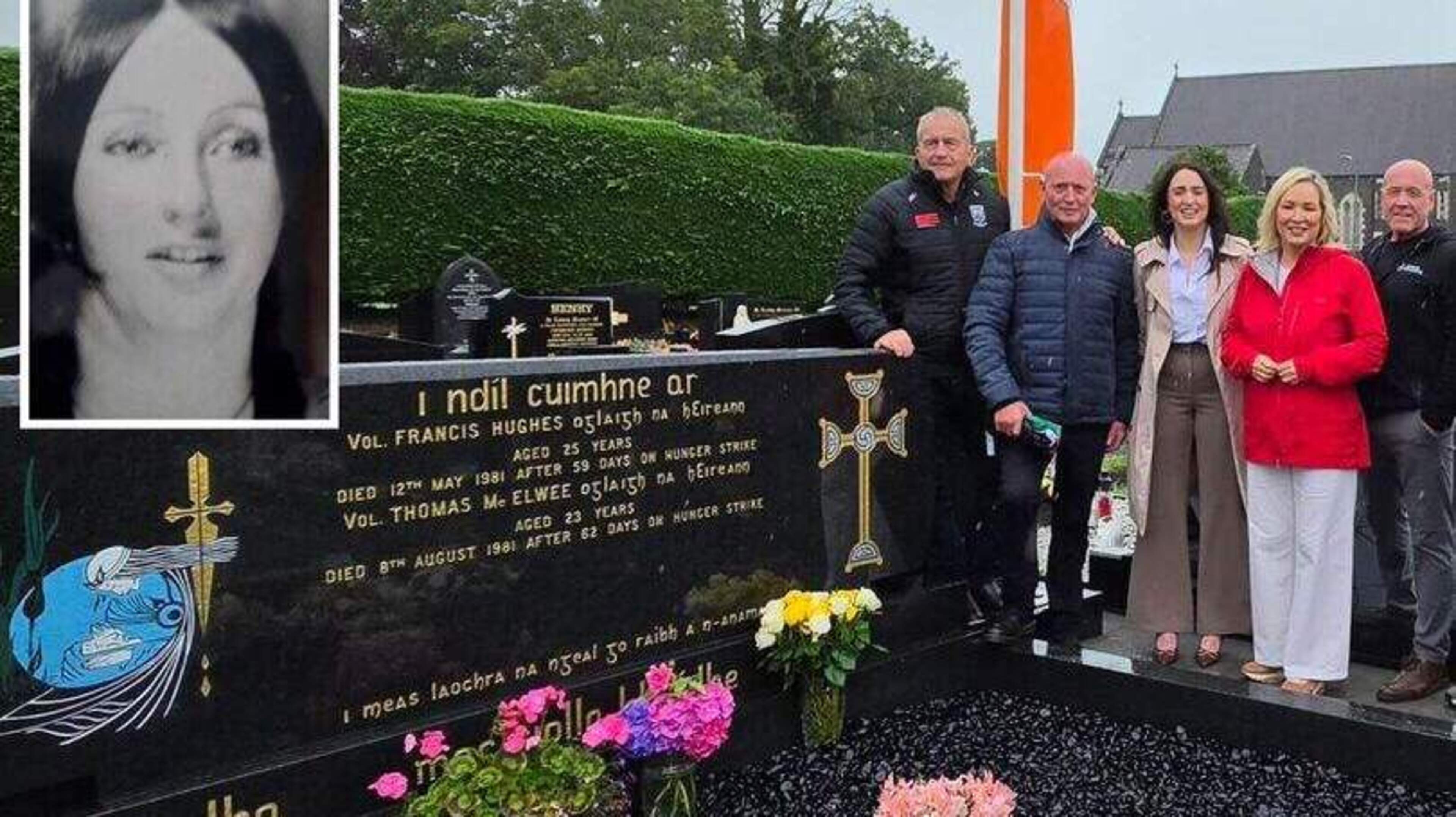 Sinn Féin slammed by son of woman killed by IRA hunger striker as Michelle O’Neill attends commemoration