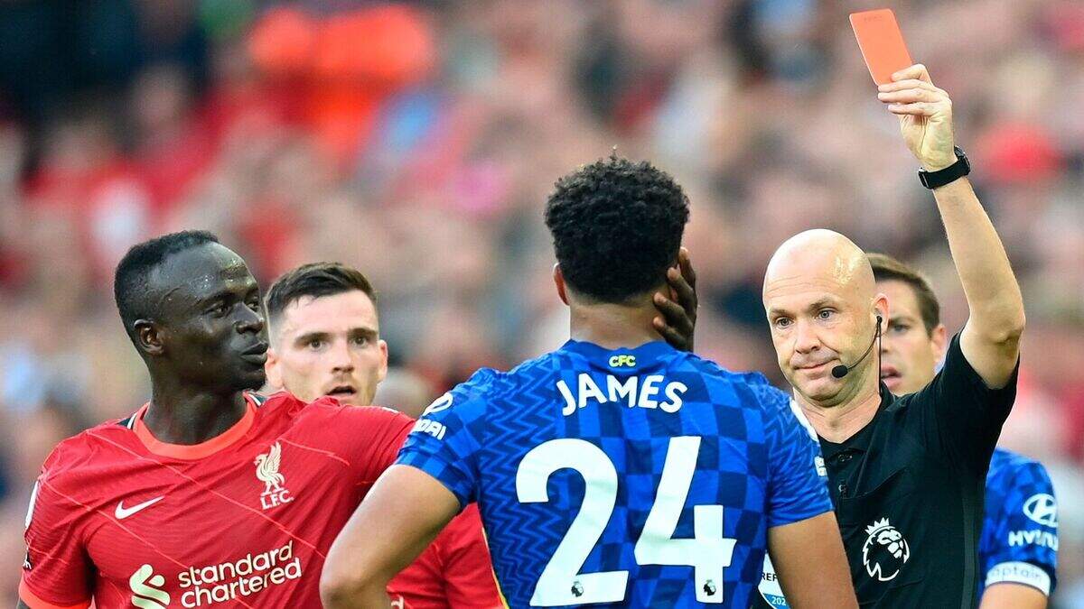 Chelsea manager Thomas Tuchel questions Reece James red card in Anfield ...