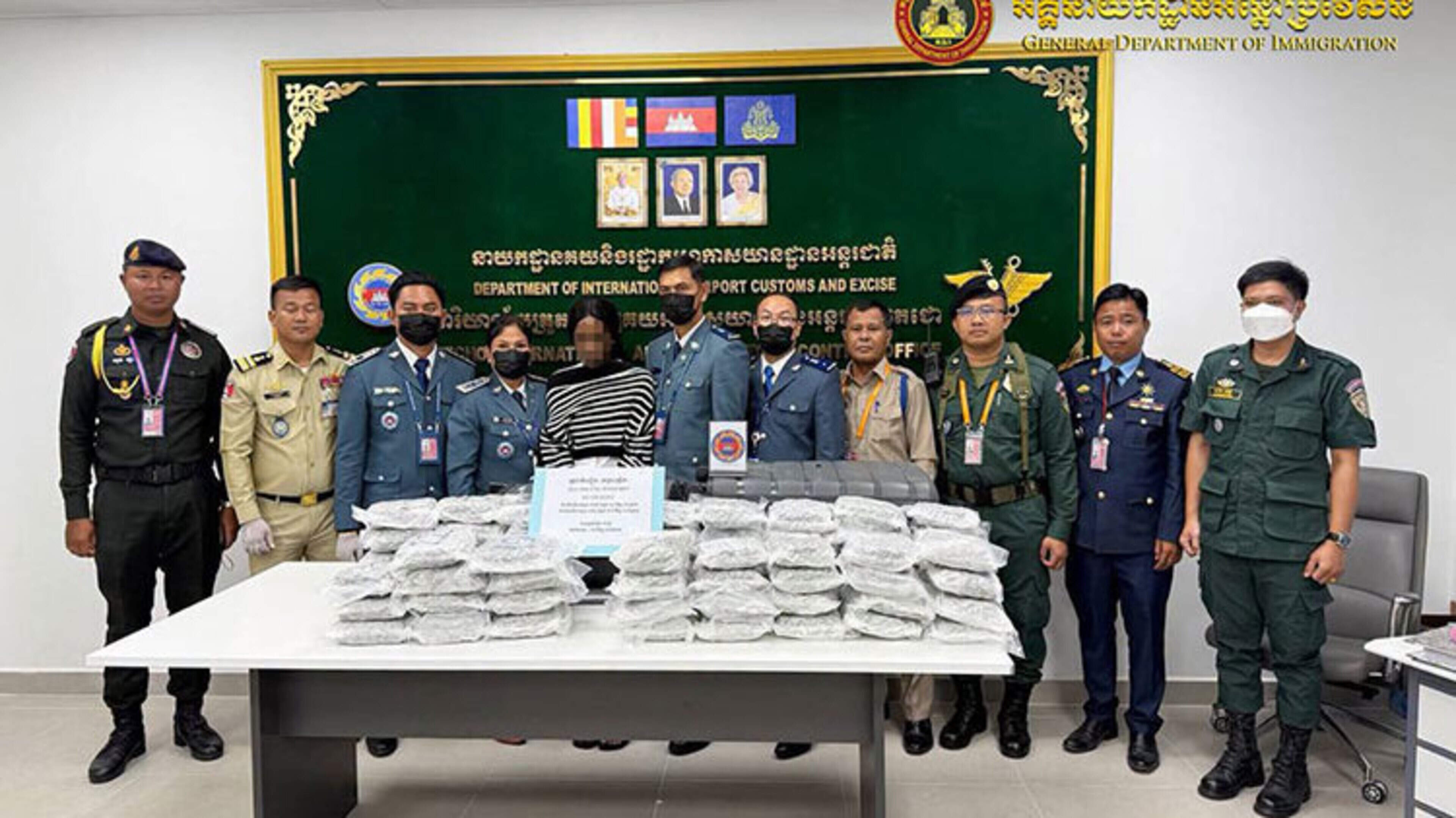 Irish woman faces 20 years in prison for allegedly trying to smuggle 40kg of drugs out of Cambodia