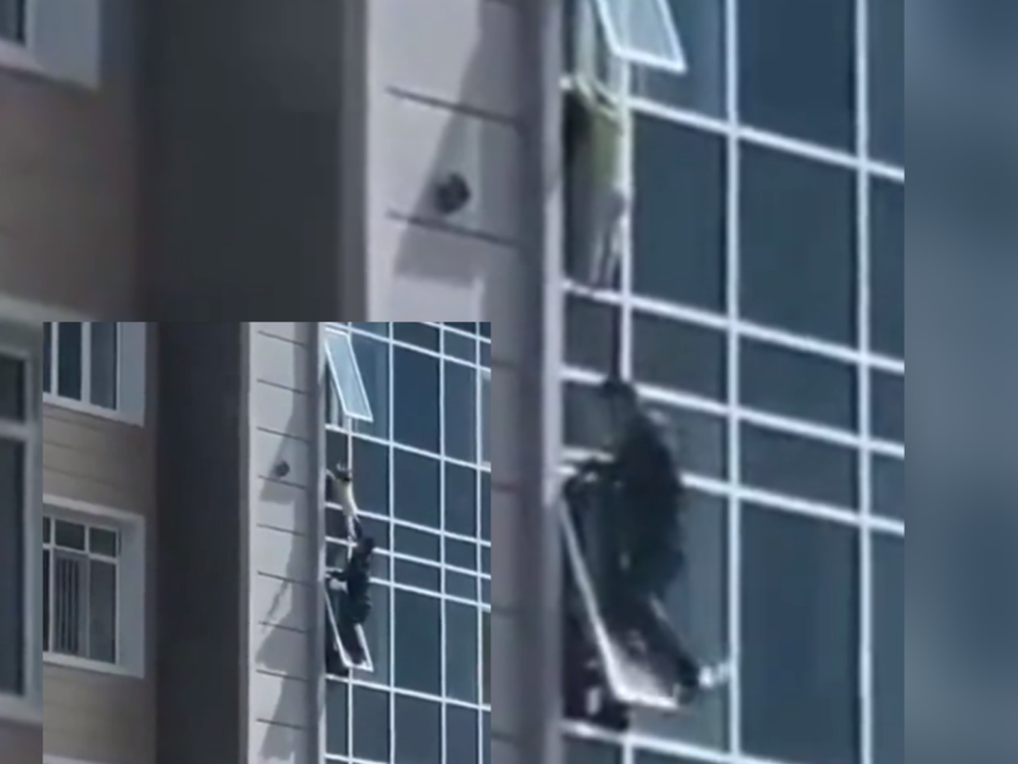 Man risks own life to save toddler hanging from eighth floor window in ...
