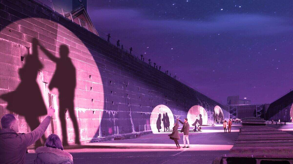 First-of-its-kind light and sound theatre display Shadowdock at Belfast ...