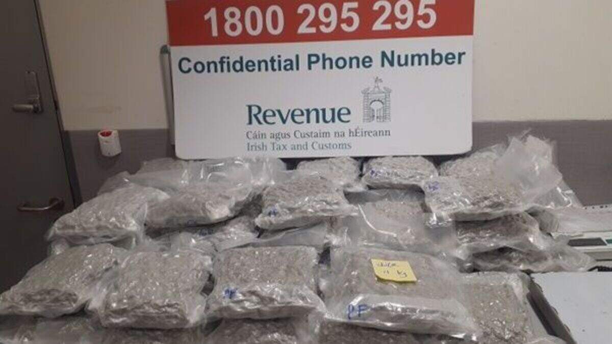 Two men charged as €862k worth of cannabis seized at Dublin Airport ...