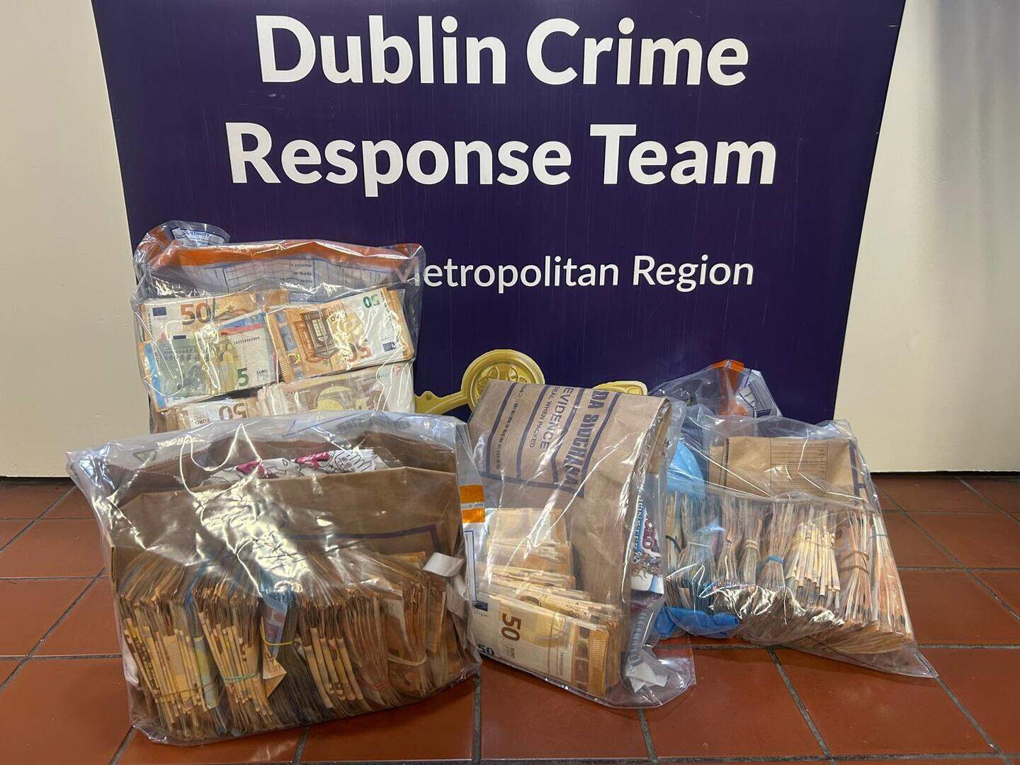 Man (40s) arrested in Swords, Co Dublin as gardai seize €188k cash and ...