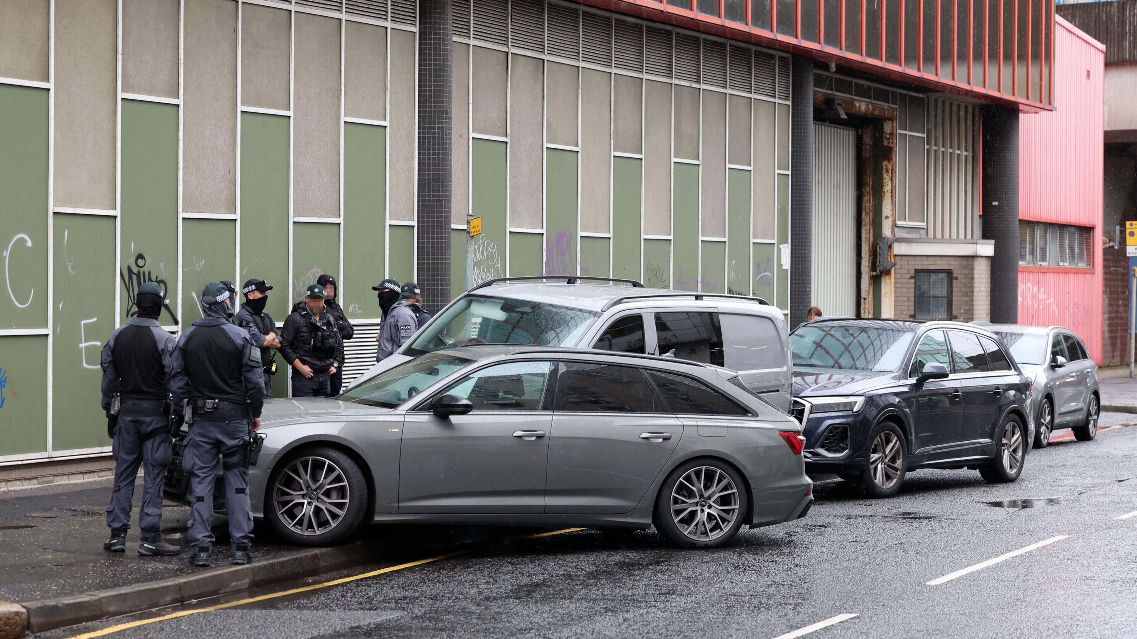 Paramilitary Task Force seizes large cache of drugs after car sped off from stop-and-search