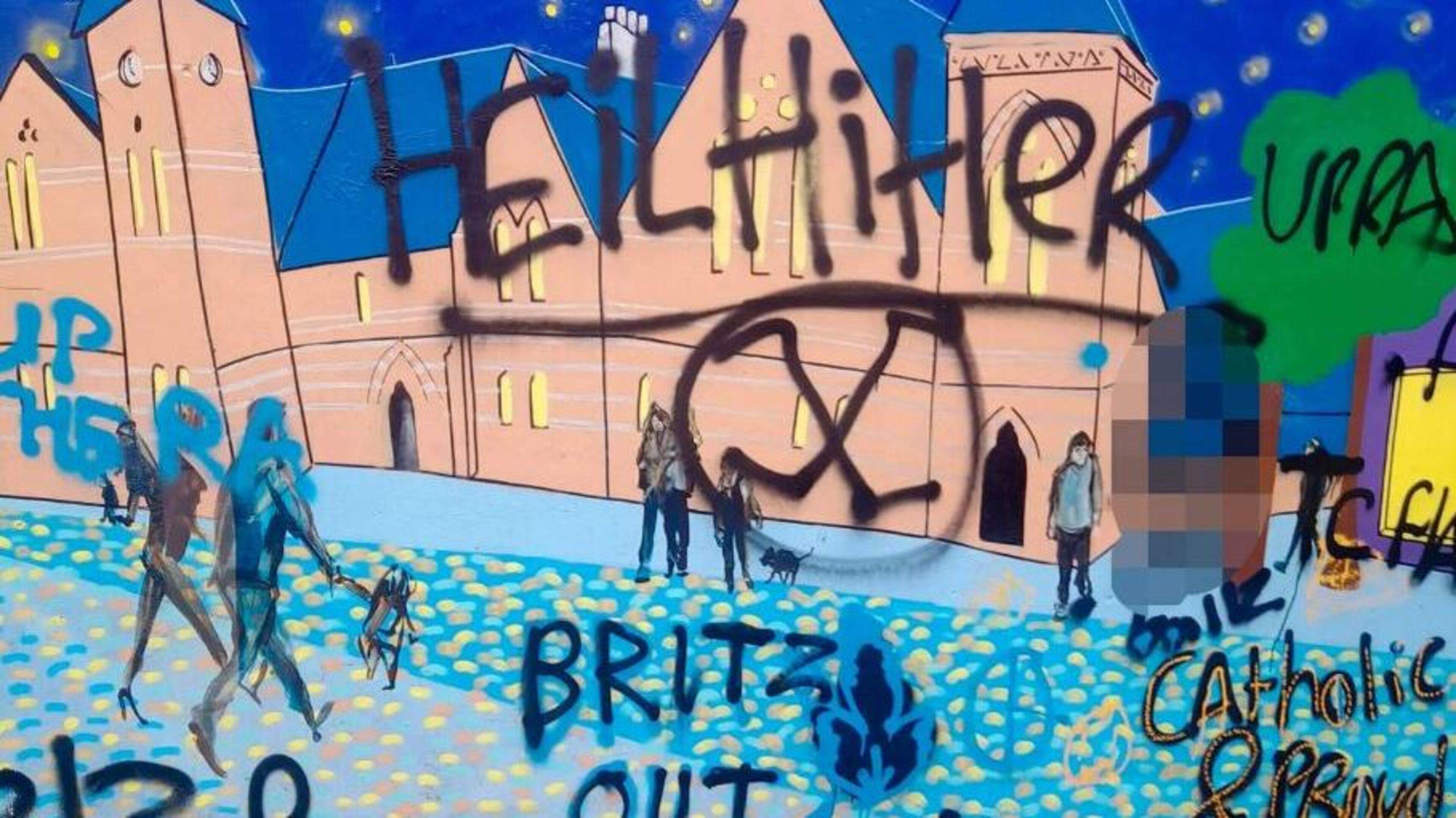 Racist graffiti daubed in Co Down town days after racially motivated attack on children