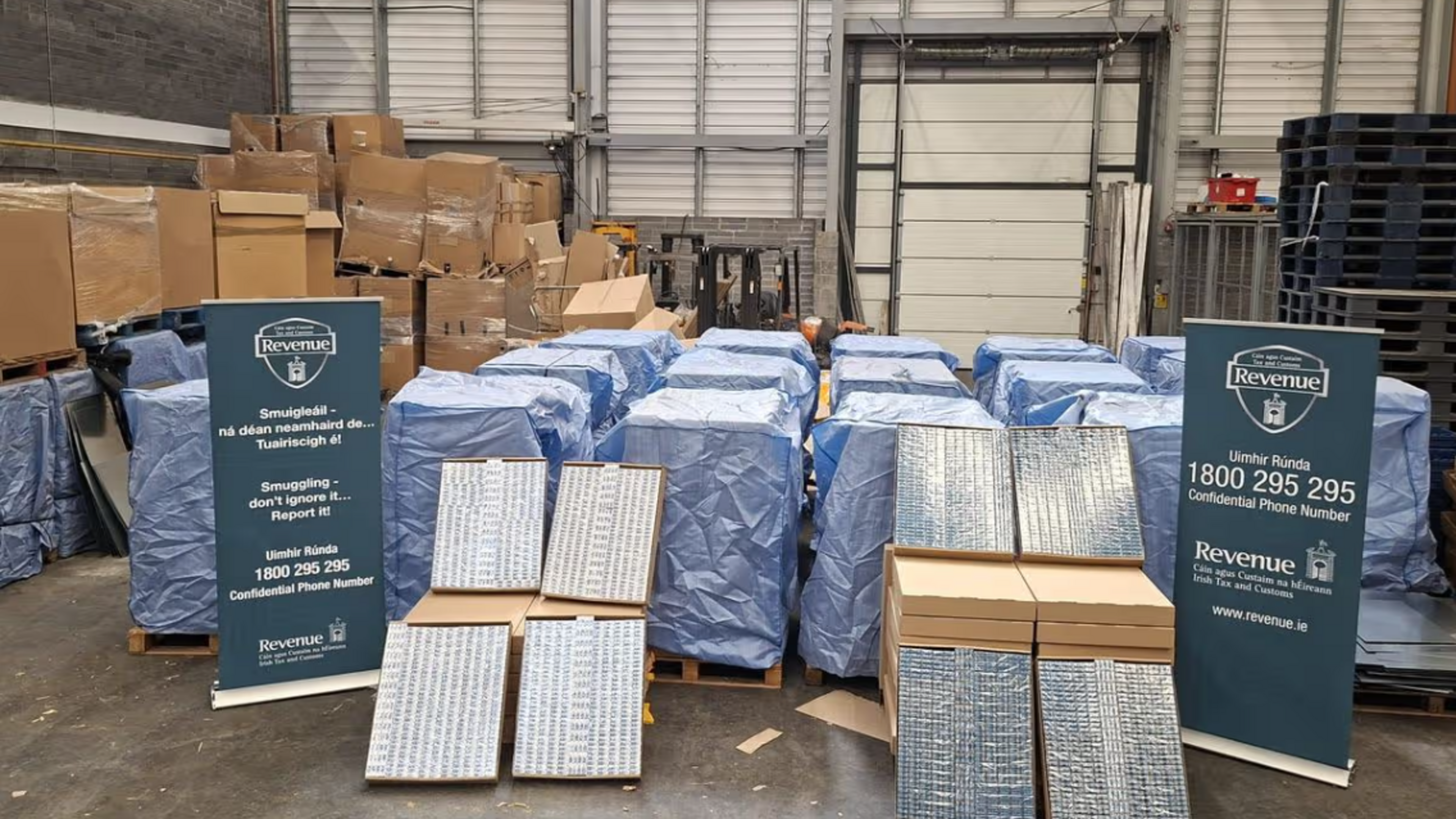 Millions of cigarettes worth over €3.6m seized in Dublin